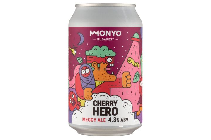 MONYO Cherry Hero Ale felsőerjesztésű szüretlen sör meggyel 4,3% 330 ml