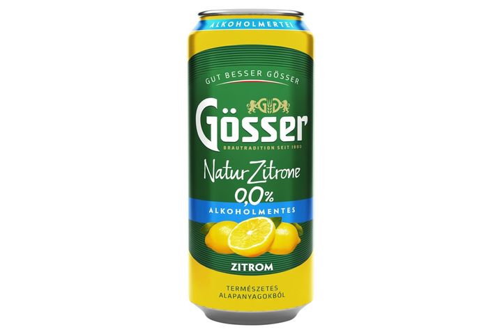 Gösser Natur Zitrone citromos alkoholmentes sörital 0,0% 500 ml