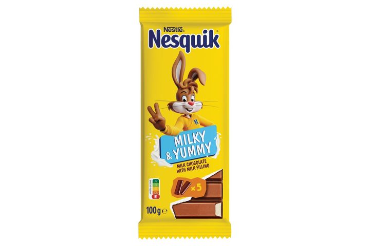 Nesquik Milky & Yummy tejes krémmel töltött tejcsokoládé 100 g