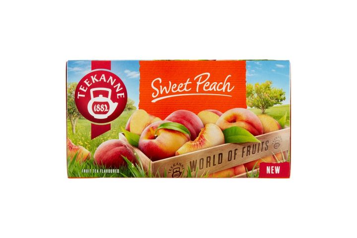 Teekanne Sweet Peach őszibarack ízesítésű gyümölcstea keverék 20 filter 45 g