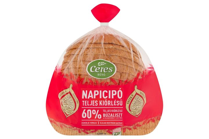 Ceres Napicipó teljes kiőrlésű kenyér 400 g