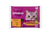 Whiskas Kapsička drůběží výběr ve šťávě krmivo pro kočky | 4 x 85 g