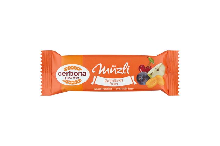 Cerbona gyümölcsös müzliszelet 20 g