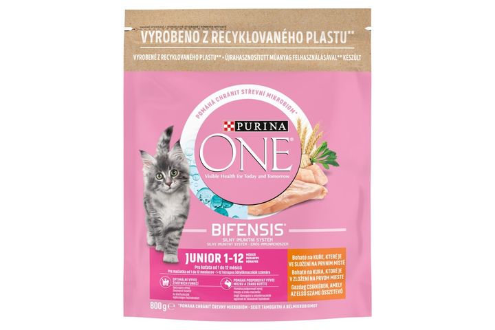 Purina One Junior 1-12 kuřecí granule pro kočky | 800 g