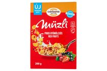 Cerbona piros gyümölcsös müzli cukor hozzáadása nélkül, édesítőszerrel 200 g