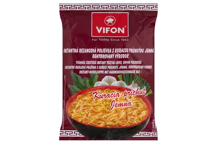 Vifon tyúkhús ízesítésű instant tésztás leves, enyhe fűszerezésű 60 g
