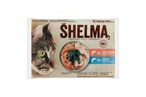 Shelma Rybí kapsičky pro kočky | 4 x 85 g