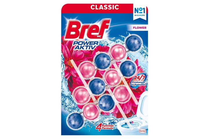 Bref Power Aktiv Flower WC frissítő 3 x 50 g