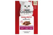 Purina Gourmet Mon Petit marhával/borjúval/báránnyal nedves macskaeledel 6 x 50 g