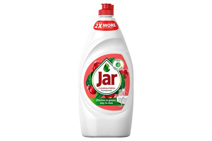 Jar Clean & Fresh Washing up Liquid Pomegranate & Honeysuckle for Sparkling Clean Dishes 900ml