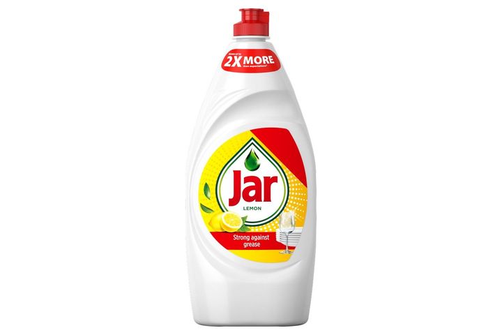 Jar Lemon Washing Up Liquid. No Soaking, No Grease, No Fuss 900 ML