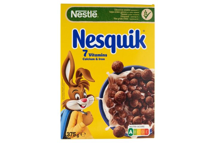 Nestlé Nesquik kakaós ízű, ropogós gabonapehely vitaminokkal és ásványi anyagokkal 375 g