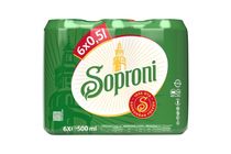 Soproni világos sör 4,5% 6 x 500 ml