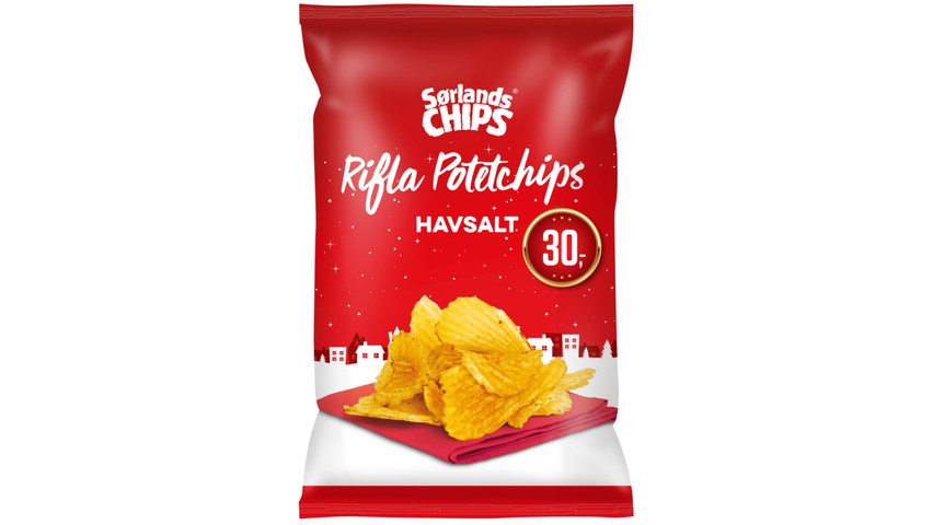 Sørlandschips Julechips Havsalt | 150g