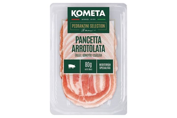Kometa Pancetta Arrotolata szeletelt, érlelt göngyölt császár 80 g
