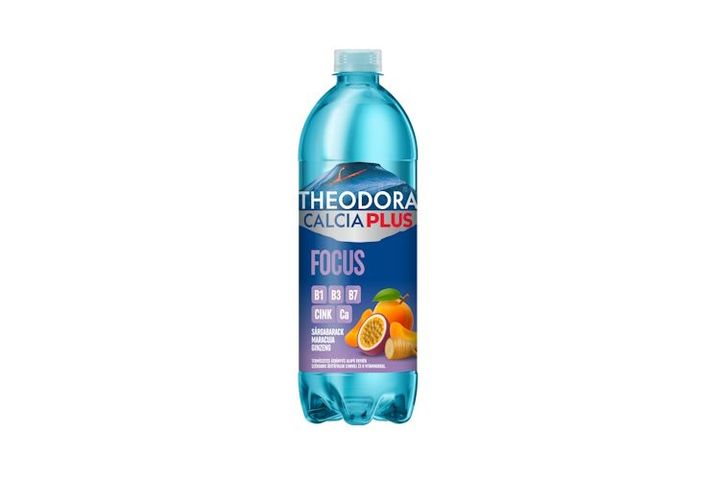Theodora Calcia Plus Focus sárgabarack, maracuja és ginzeng izű üdítőital 700 ml
