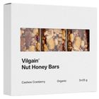 Vilgain Nut Honey Bar Bio oříškovo-medová tyčinka s kešu a brusinkami | 75 g