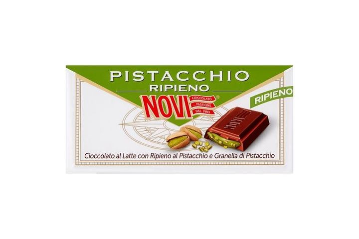 Novi Ripieno pisztáciakrémes és pisztácia darabos csokoládé 105 g