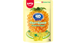 Amos 4D Friut Gummy Pineapple 65g