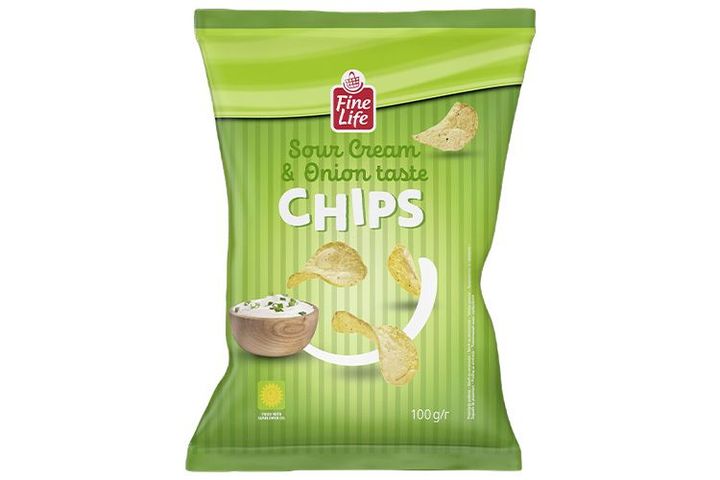 Fine Life Chips Hagymás Tejfölös 100 g