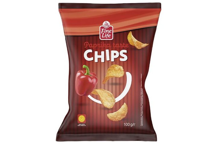 Fine Life Chips Paprikás 100 g