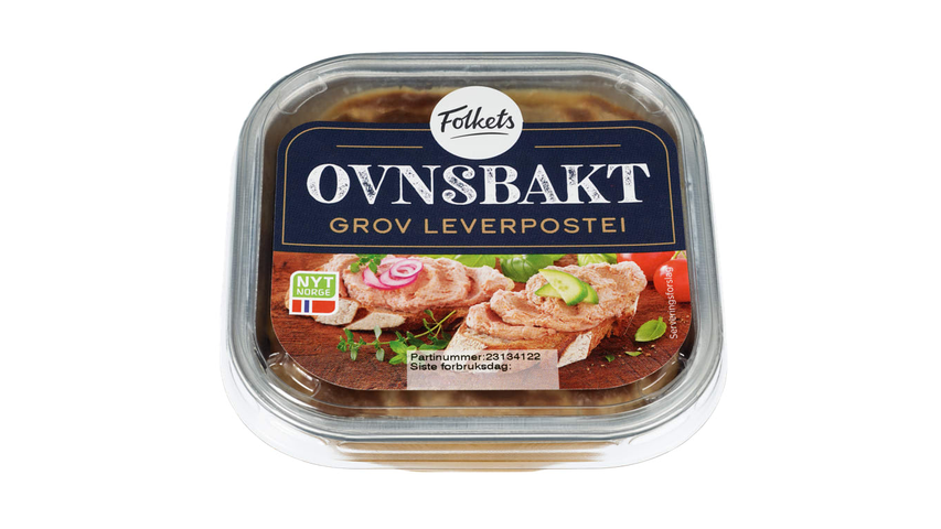 Folkets Ovnsbakt Leverpostei Grov | 185g