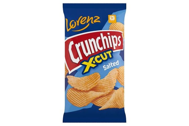 Lorenz Crunchips X-Cut Crinkle Cut Potato Crisps Salted 75 g