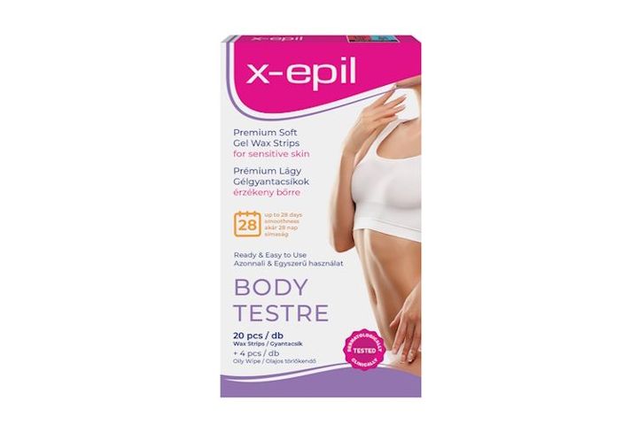 X-Epil Premium Soft Sensitive Gel Wax Strips for body – 20pcs
