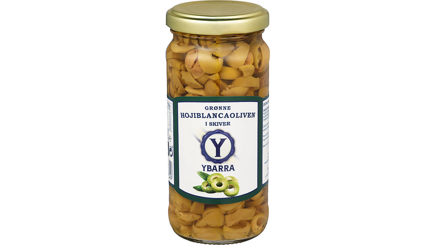 Ybarra Oliven Grønn Skivet | 230g