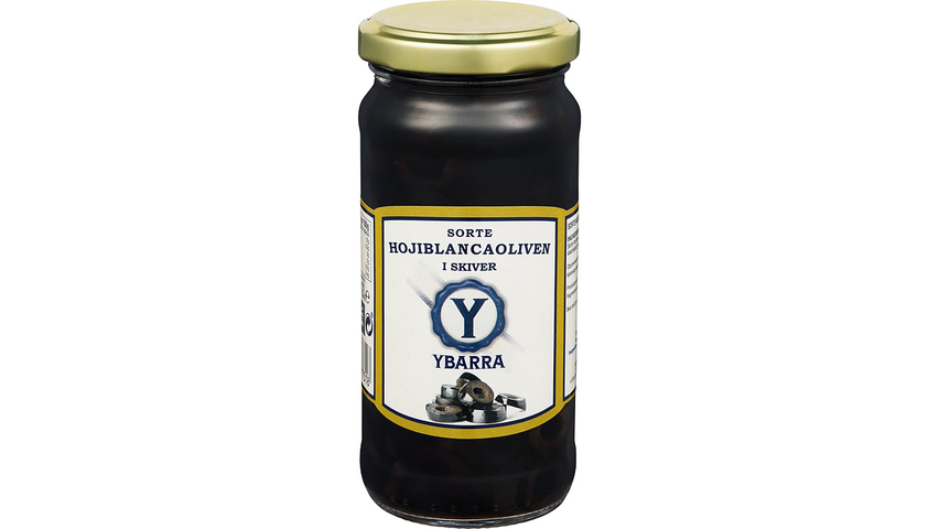 Ybarra Oliven Sort Skivet | 230g
