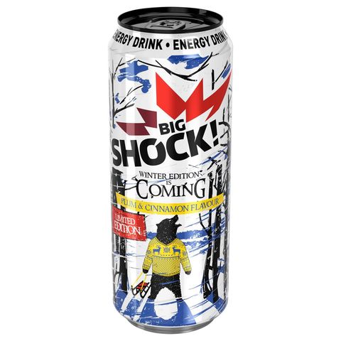 Big Shock! Energetický nápoj Plum+Cinnamon | 500 ml