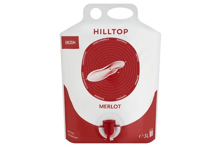 Hilltop Bortarisznya Neszmélyi Merlot vörösbor 13,5% 3 l