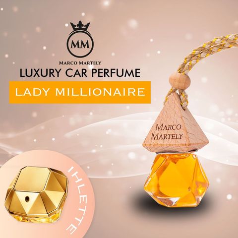 Marco Martely Lady Millionaire bliszteres autóparfüm 7ml