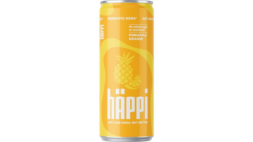 hÄppi Prebiotisk Läsk Ananas & Apelsin 33cl