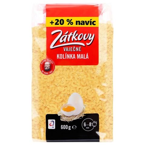Zátkovy Pasta egg noodles +20 % extra| 600 g