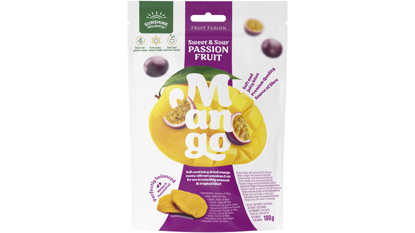 Sunshine Delights Torkad tropisk frukt 100 g