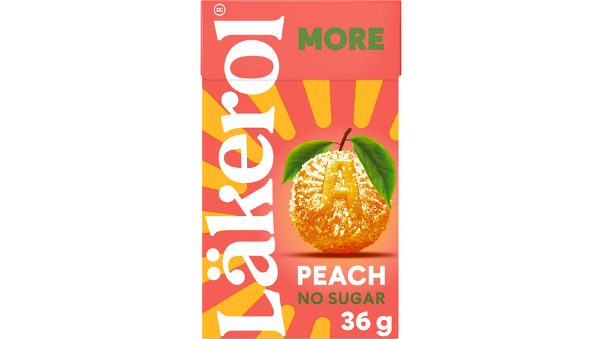 Läkerol More Peach 30g