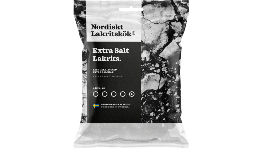 Nordisklakrits Extra Salt Lakrits 120g
