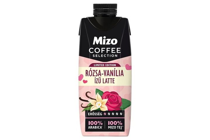 Mizo Coffee Selection Vanilla-Rose Latte UHT Low-Fat Coffee Milk Drink 250 ml