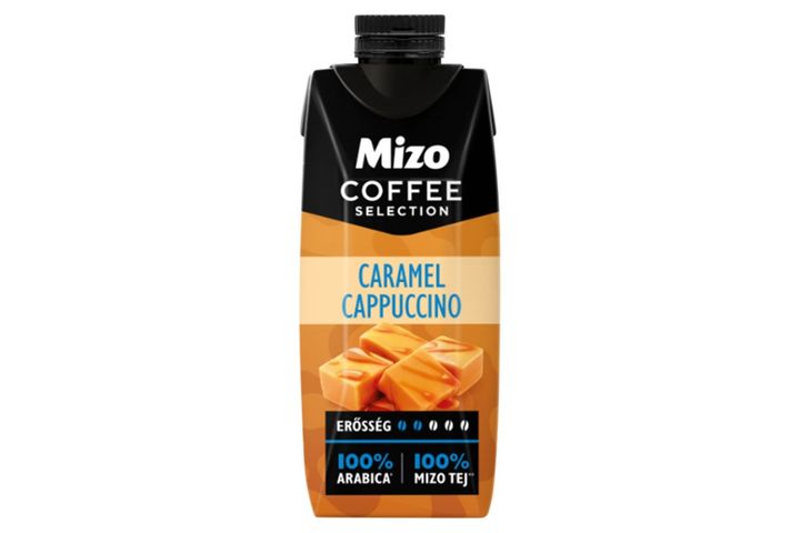 Mizo Coffee Selection Caramel Cappuccino UHT zsírszegény, karamelles kávés tej 250 ml