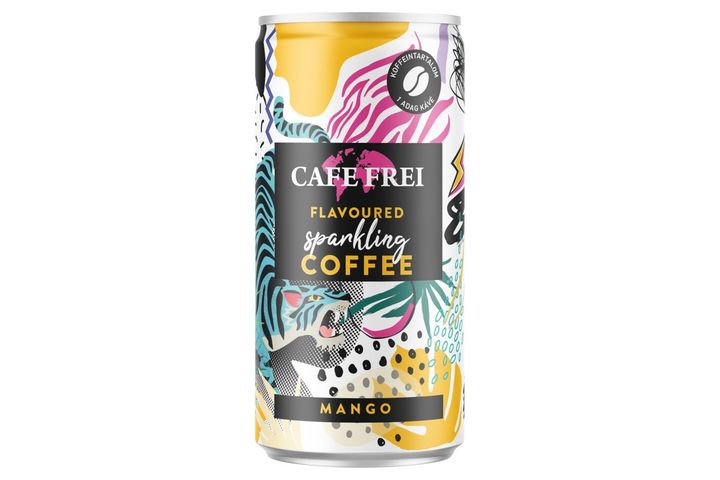 Cafe Frei mangós kávés szénsavas ital koffeinnel 200 ml