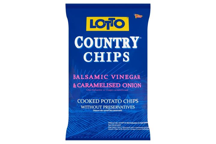 Lotto Country burgonya chips balzsamecettel és karamellizált hagymával 150 g