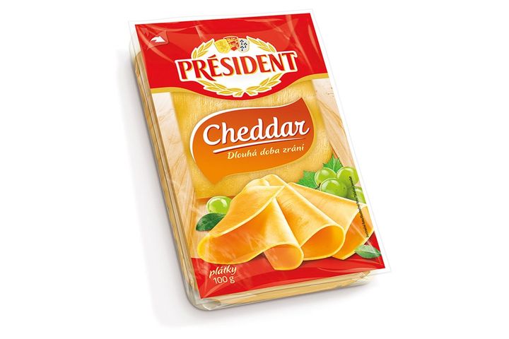 Président Čedar sýr plátky | 100 g