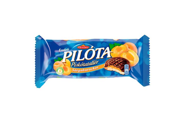 Győri Pilóta sárgabarackos piskótatallér 147 g