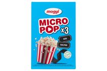 Mogyi Micro Pop sós, mikrohullámú sütőben elkészíthető pattogatni való kukorica 3 x 100 g (300 g)