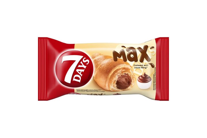 7DAYS Max croissant kakaós töltelékkel 80 g