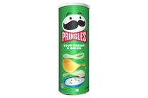 Pringles hagymás-tejfölös ízesítésű sós snack 165 g