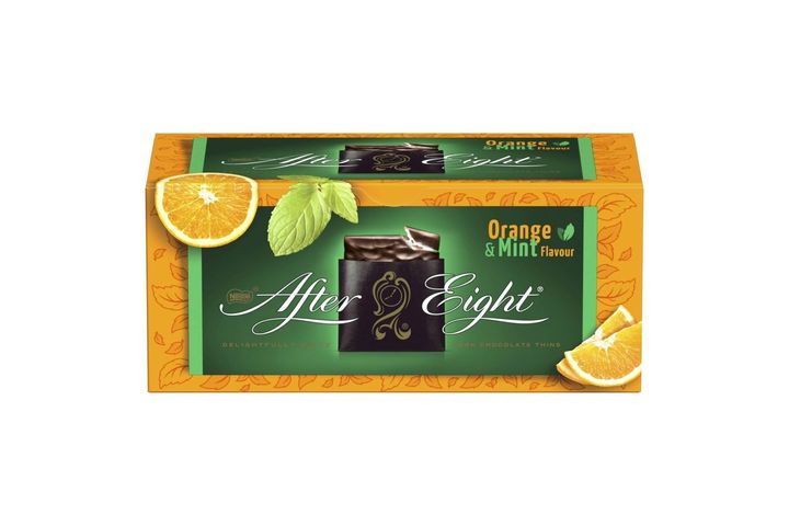 After Eight étcsokoládés lapocskák mentol- és narancsízű töltelékkel 200 g