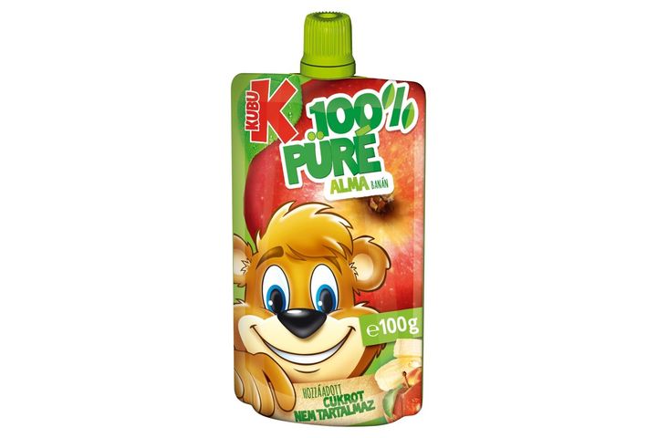 Kubu 100% alma-banán püré C-vitaminnal 100 g