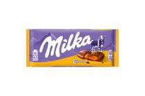 Milka alpesi tejcsokoládé karamellás töltelékkel 100 g